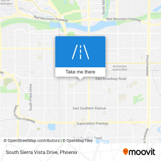 Mapa de South Sierra Vista Drive