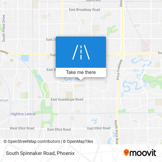 South Spinnaker Road map