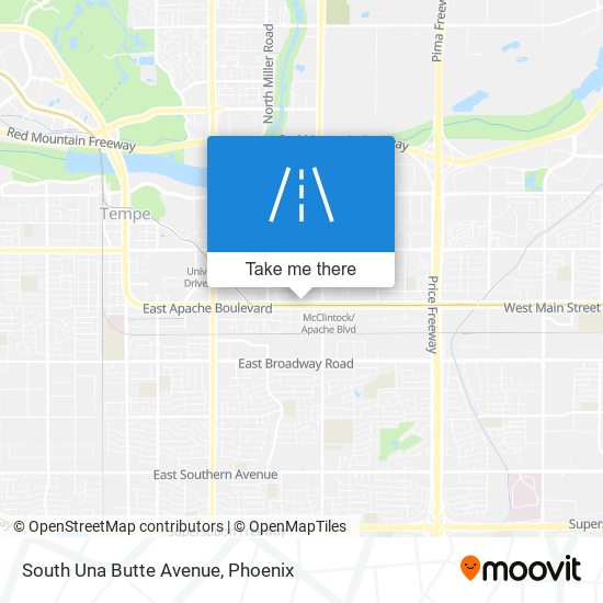 Mapa de South Una Butte Avenue