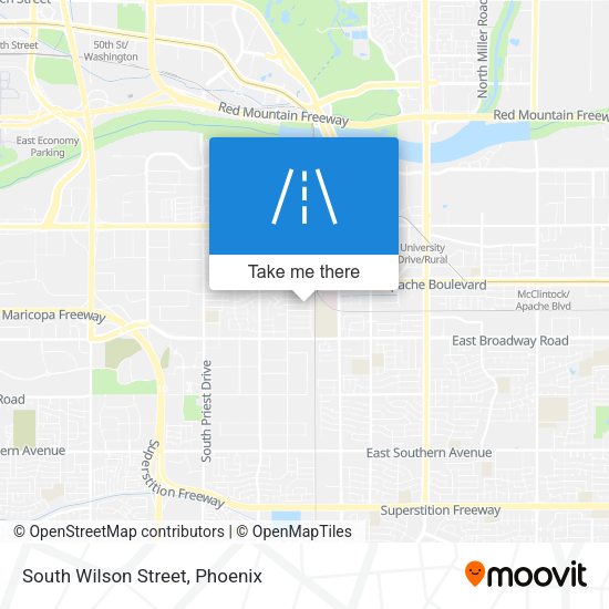 South Wilson Street map