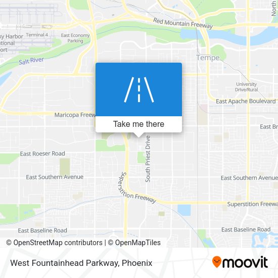 Mapa de West Fountainhead Parkway