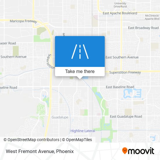 West Fremont Avenue map