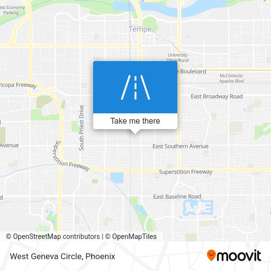 Mapa de West Geneva Circle