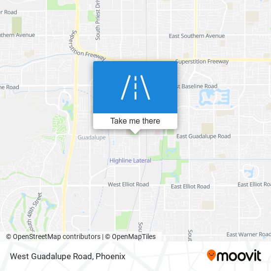 West Guadalupe Road map