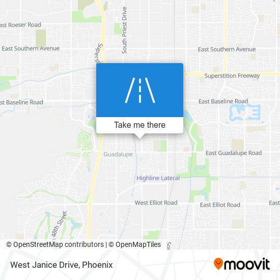 West Janice Drive map