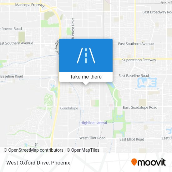 Mapa de West Oxford Drive
