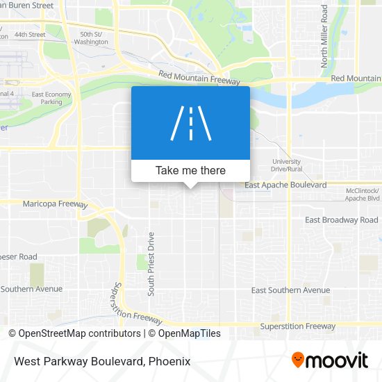West Parkway Boulevard map