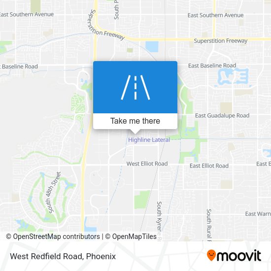 West Redfield Road map