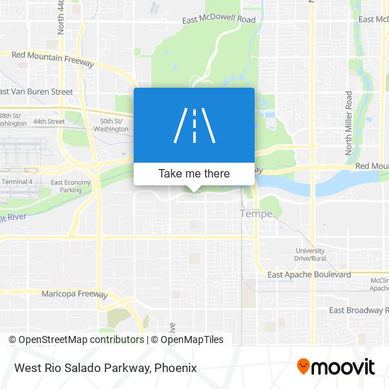 West Rio Salado Parkway map