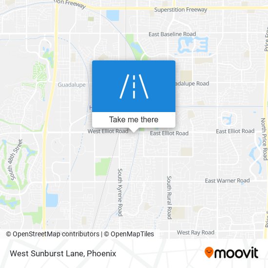 West Sunburst Lane map