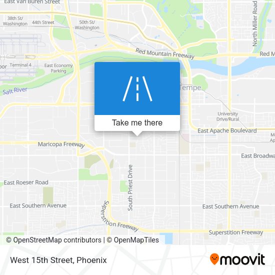 Mapa de West 15th Street