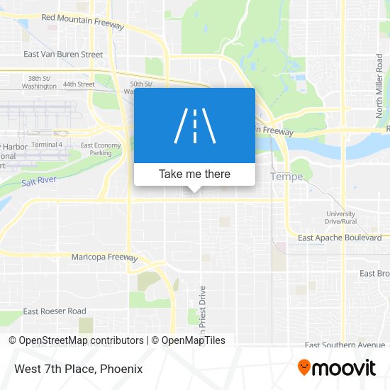 Mapa de West 7th Place