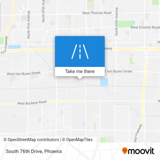 Mapa de South 76th Drive