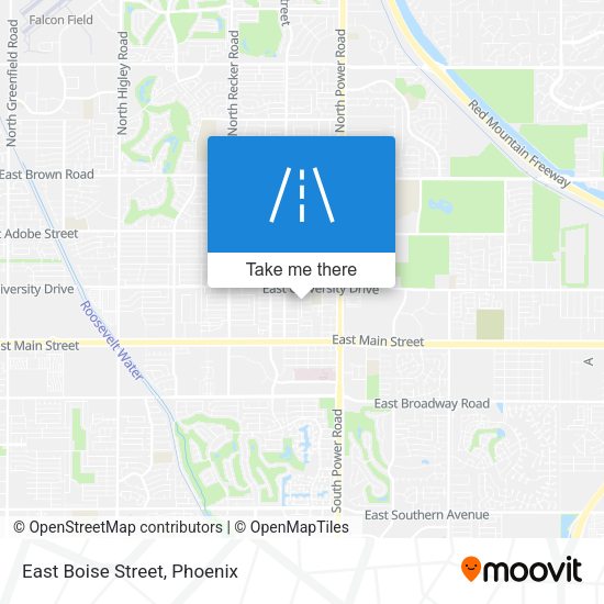 East Boise Street map