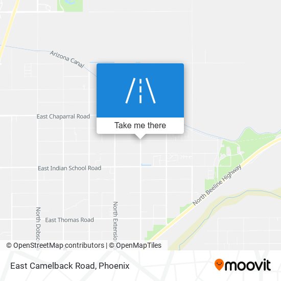 East Camelback Road map