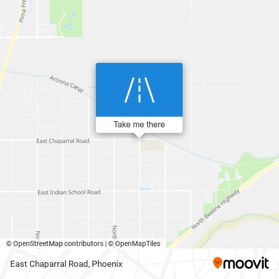 East Chaparral Road map