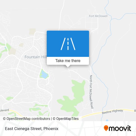 East Cienega Street map