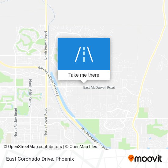 Mapa de East Coronado Drive