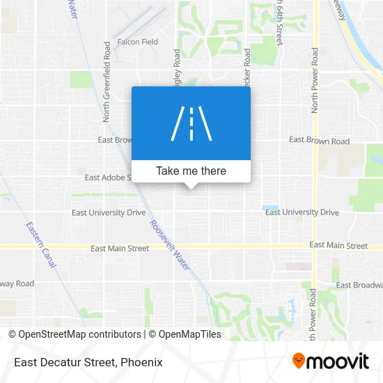 East Decatur Street map