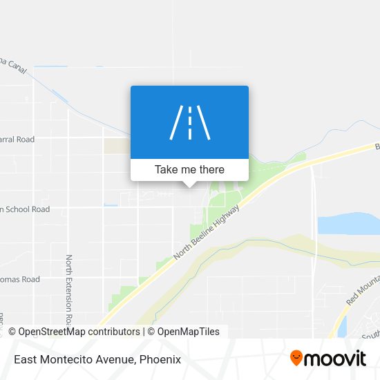 East Montecito Avenue map