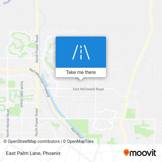 Mapa de East Palm Lane
