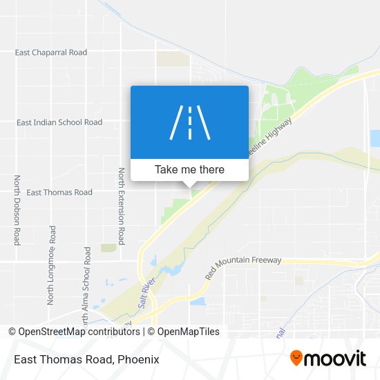 Mapa de East Thomas Road