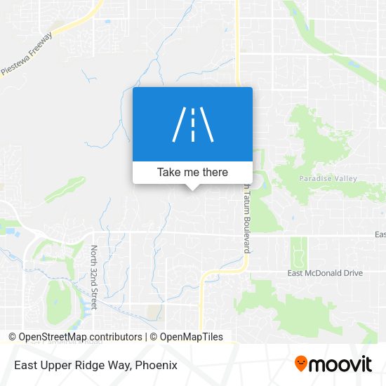 Mapa de East Upper Ridge Way