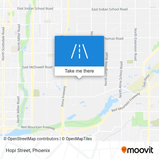 Mapa de Hopi Street