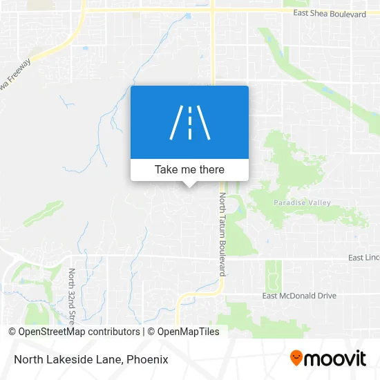 North Lakeside Lane map
