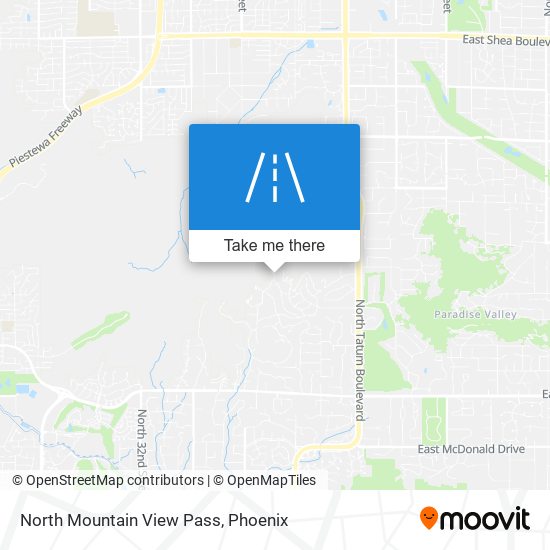 Mapa de North Mountain View Pass