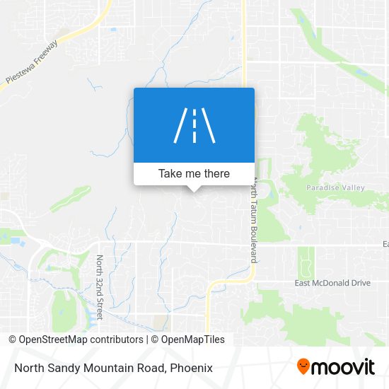 North Sandy Mountain Road map