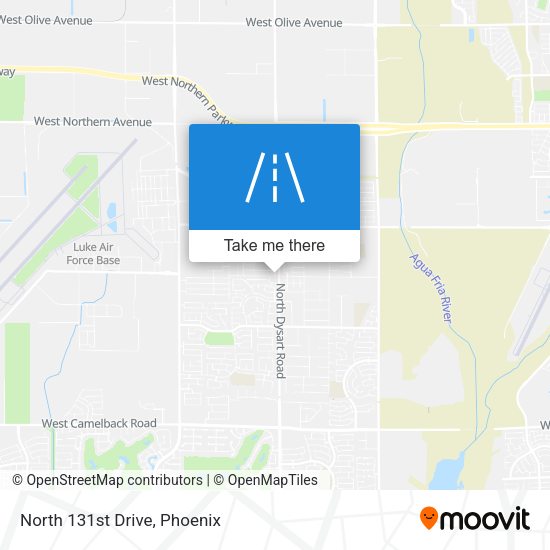 Mapa de North 131st Drive