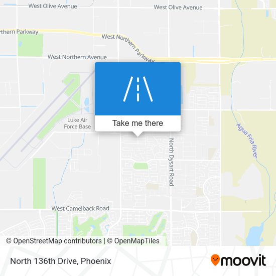 Mapa de North 136th Drive