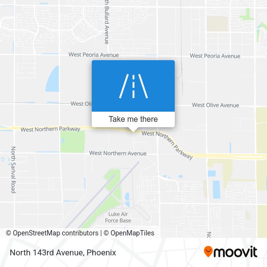 Mapa de North 143rd Avenue