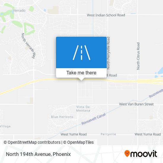 North 194th Avenue map