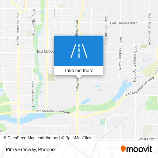 Pima Freeway map