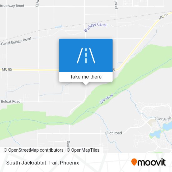 South Jackrabbit Trail map