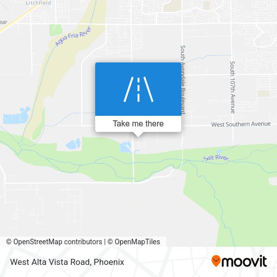 Mapa de West Alta Vista Road