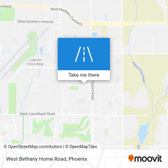 West Bethany Home Road map