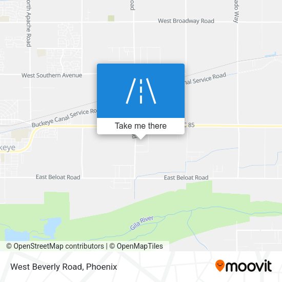 Mapa de West Beverly Road