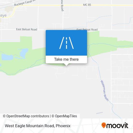 West Eagle Mountain Road map