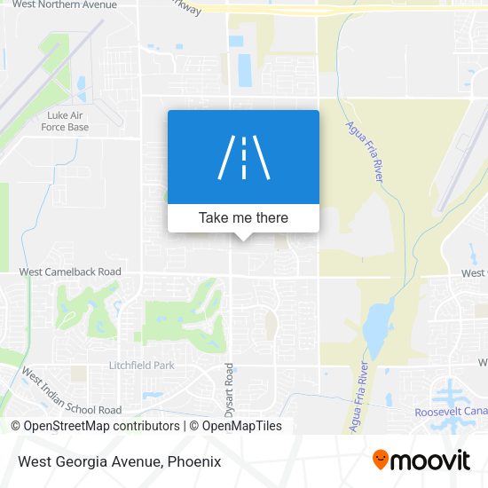Mapa de West Georgia Avenue