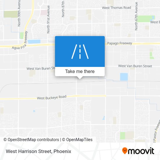 West Harrison Street map