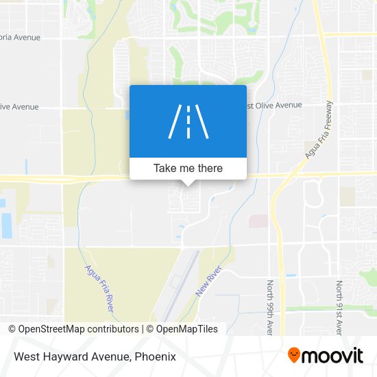 Mapa de West Hayward Avenue