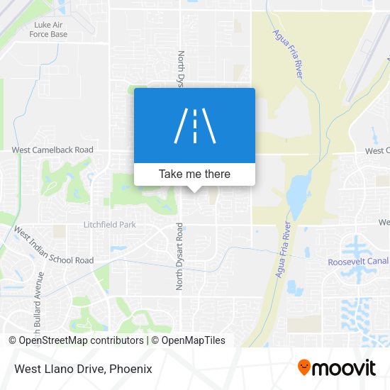 Mapa de West Llano Drive