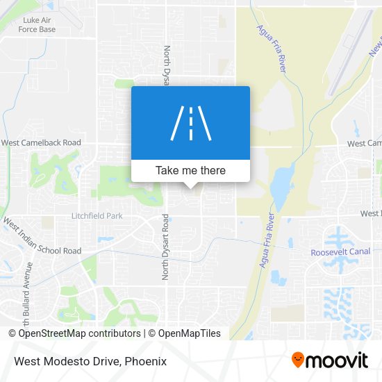 Mapa de West Modesto Drive