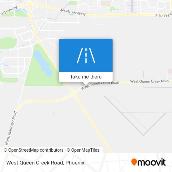 West Queen Creek Road map