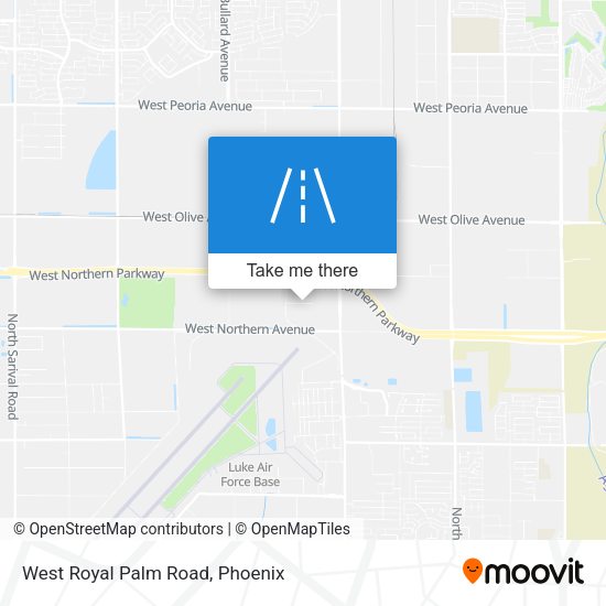 West Royal Palm Road map