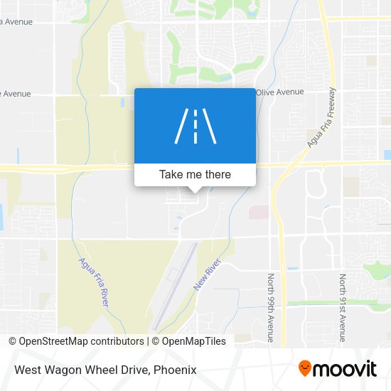 West Wagon Wheel Drive map