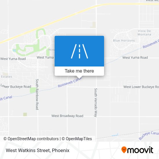 West Watkins Street map